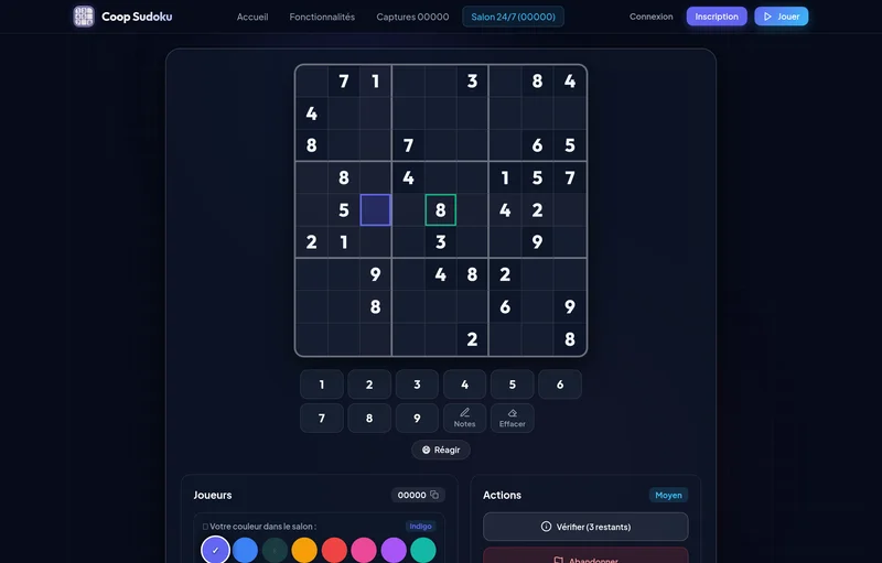 Coop Sudoku Multiplayer