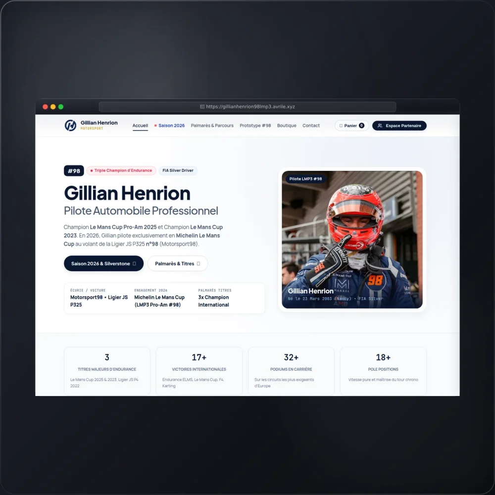 Gillian Henrion #98 LMP3